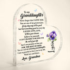 Love And Life Promises To Granddaughter With Butterflies And Flowers