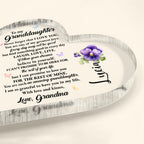 Love And Life Promises To Granddaughter With Butterflies And Flowers