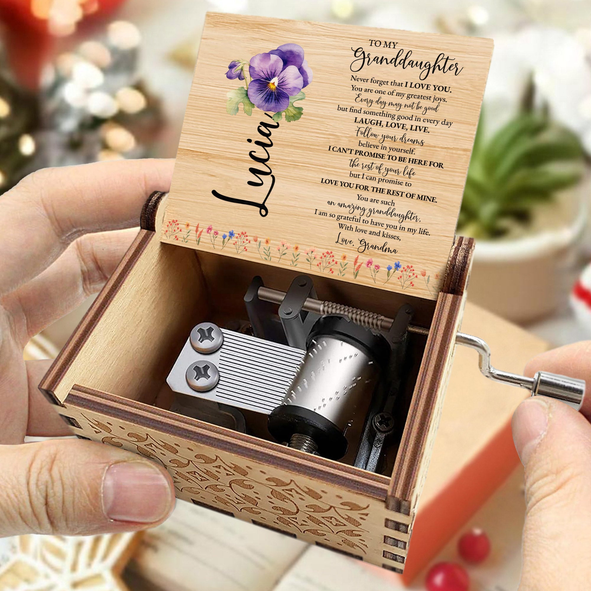 Love And Dreams Granddaughter Musical Box