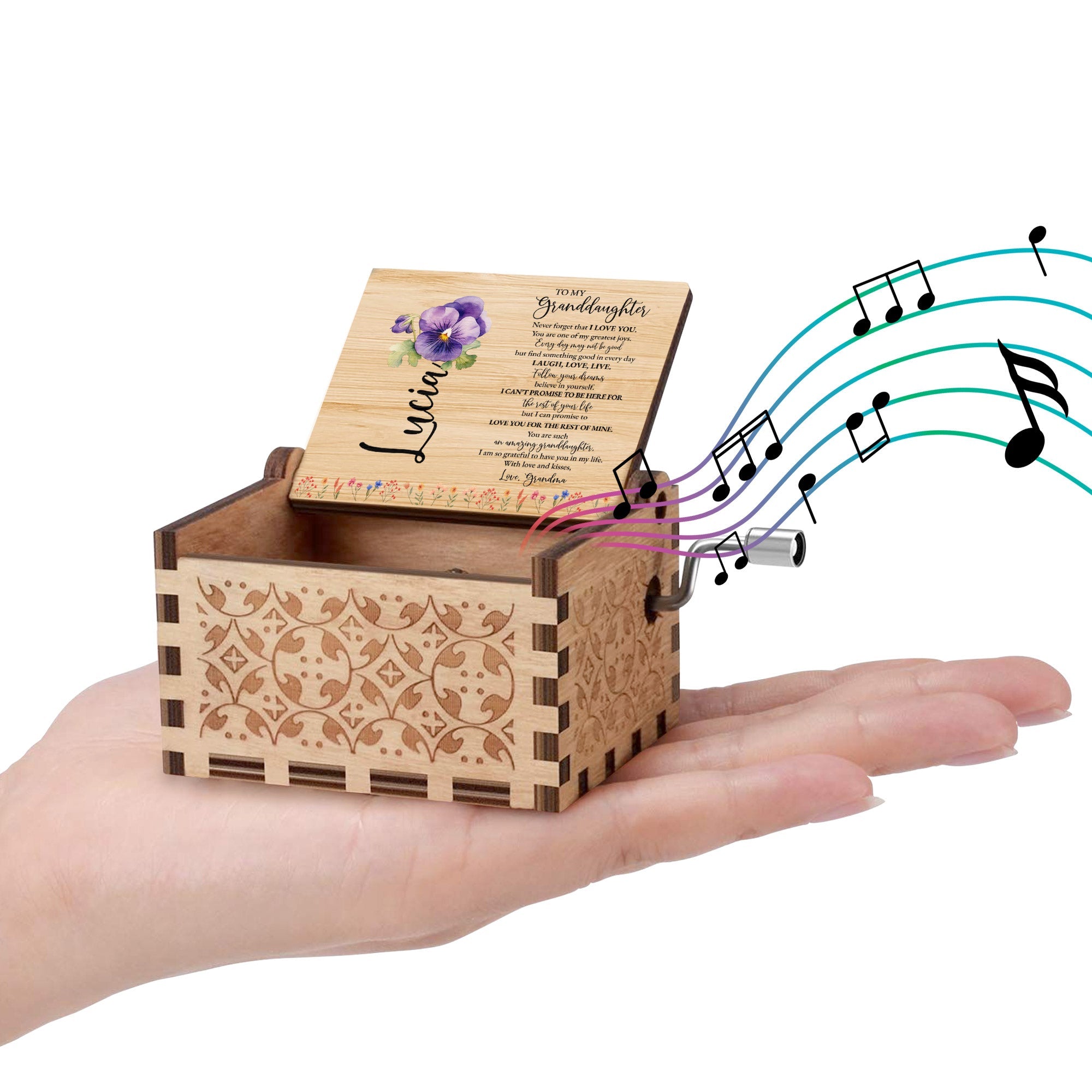 Love And Dreams Granddaughter Musical Box
