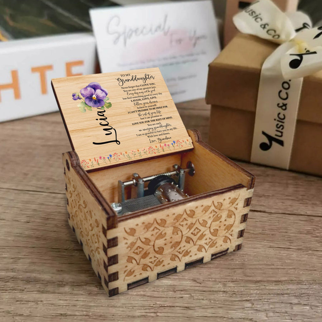 Love And Dreams Granddaughter Musical Box