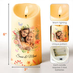 Love and Dreams Granddaughter Floral LED Candle