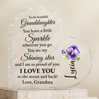 Granddaughter You Are My Shining Star Beautiful Message