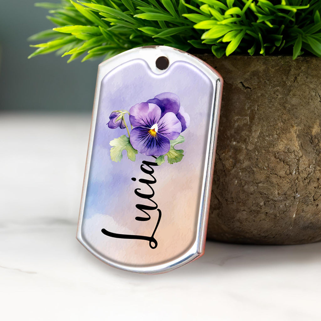 Trust Your Heart and Follow Your Dreams Pansy Flower Design