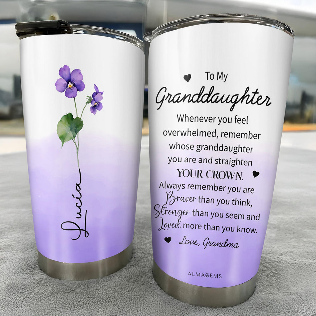 Braver, Stronger, Loved Inspirational Message For Granddaughters