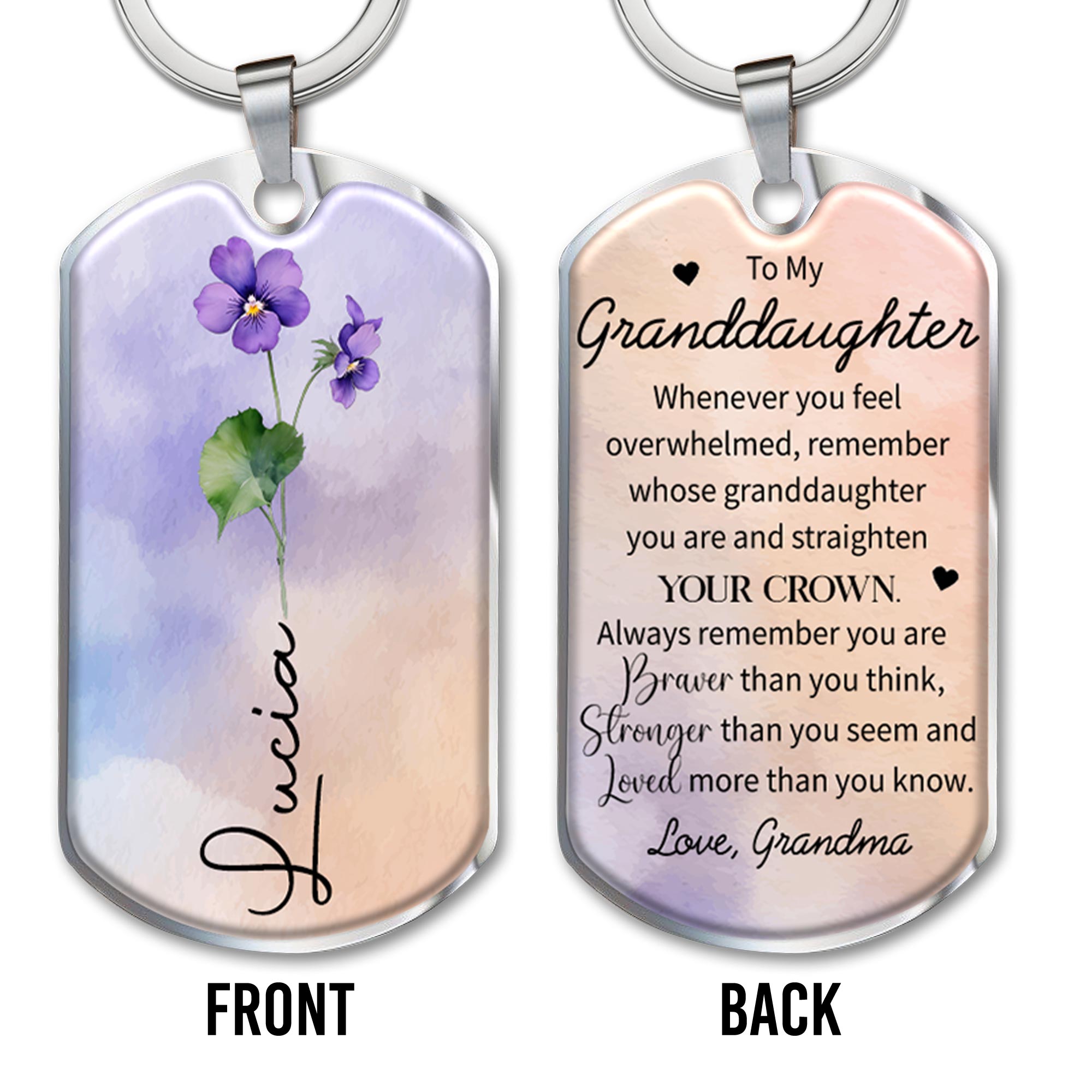 Straighten Your Crown Inspirational Quote With Flowers