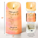 To My Granddaughter Love And Precious Moments LED Candle