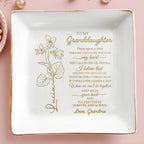 To My Granddaughter, Love And Flowers