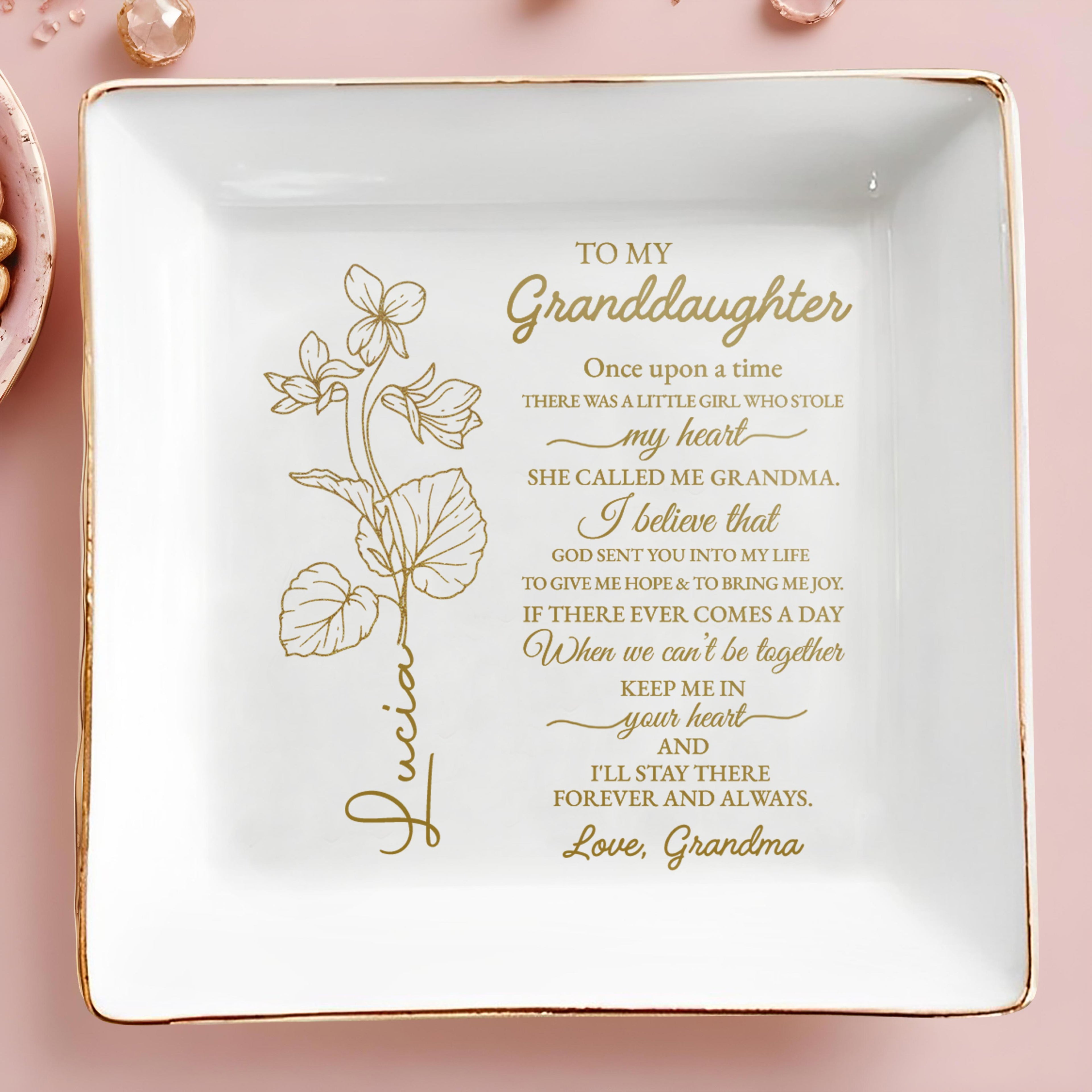 To My Granddaughter, Love And Flowers