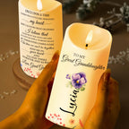 To My Great Granddaughter, Once Upon A Time, Flowers and Candle