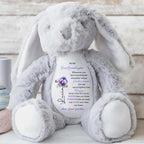 To My Great Granddaughter, Whenever You Feel Overwhelmed, Remember Whose Great Granddaughter You Are, Stuffed Bunny And Flowers