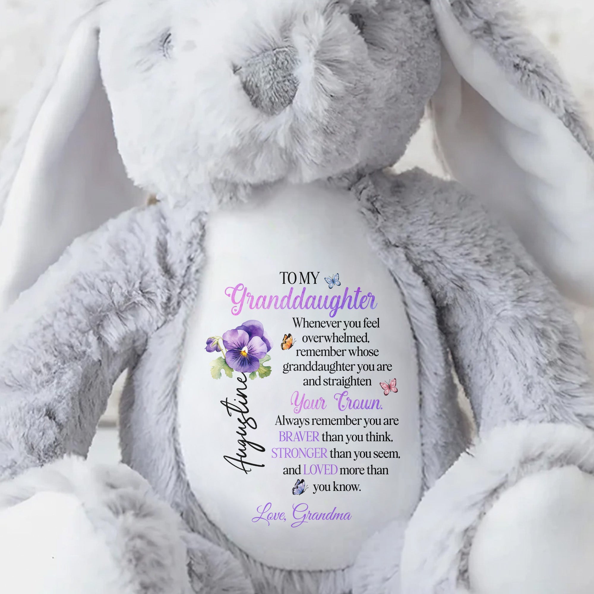 To My Granddaughter, Whenever You Feel Overwhelmed, Crown And Flowers