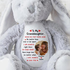 To My Granddaughter, Never Feel That You're Alone, Heart and Personalized Photo