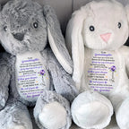 To My Granddaughter, Never Forget That I Love You, Stuffed Bunny And Flowers