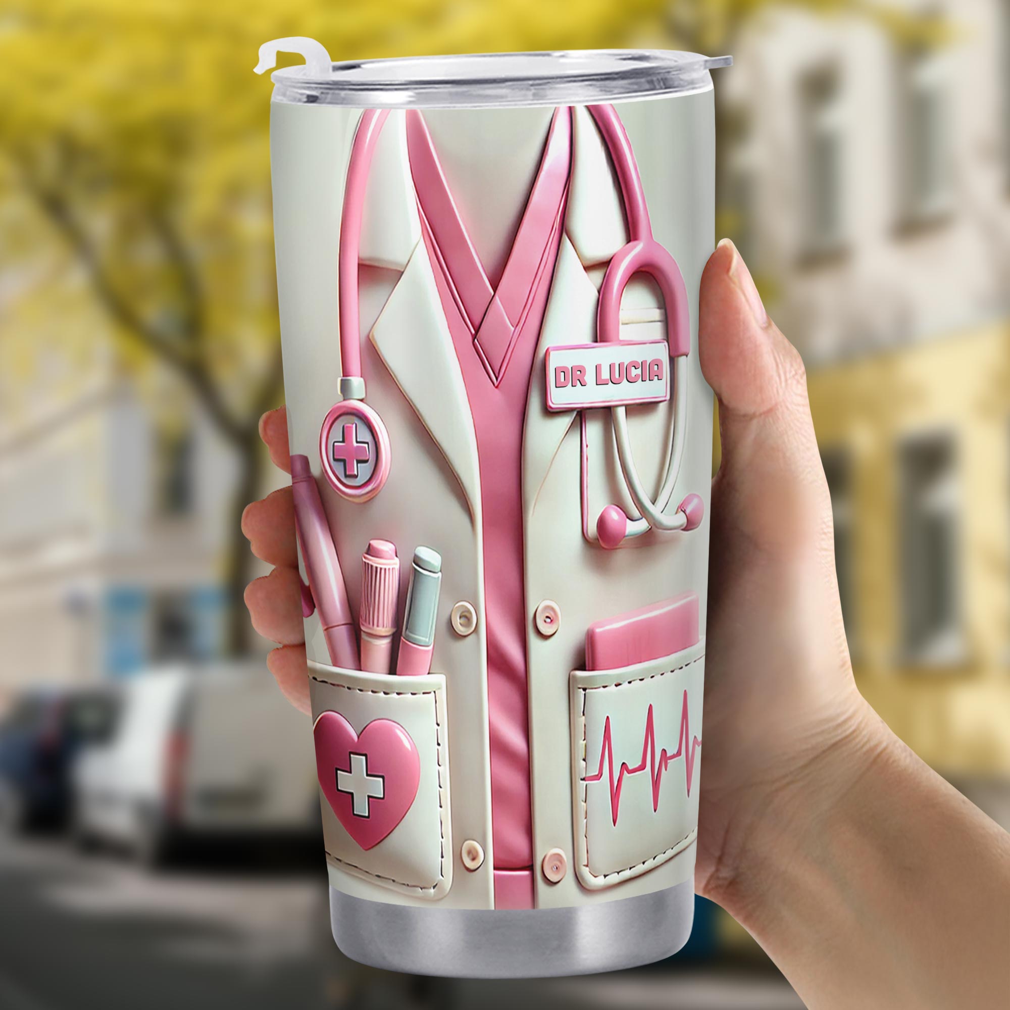 To My Granddaughter, Always Remember You Are Braver Than You Believe, Medical Uniform and Stethoscope