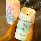 To My Granddaughter, Beauty And Strength Message With Flowers