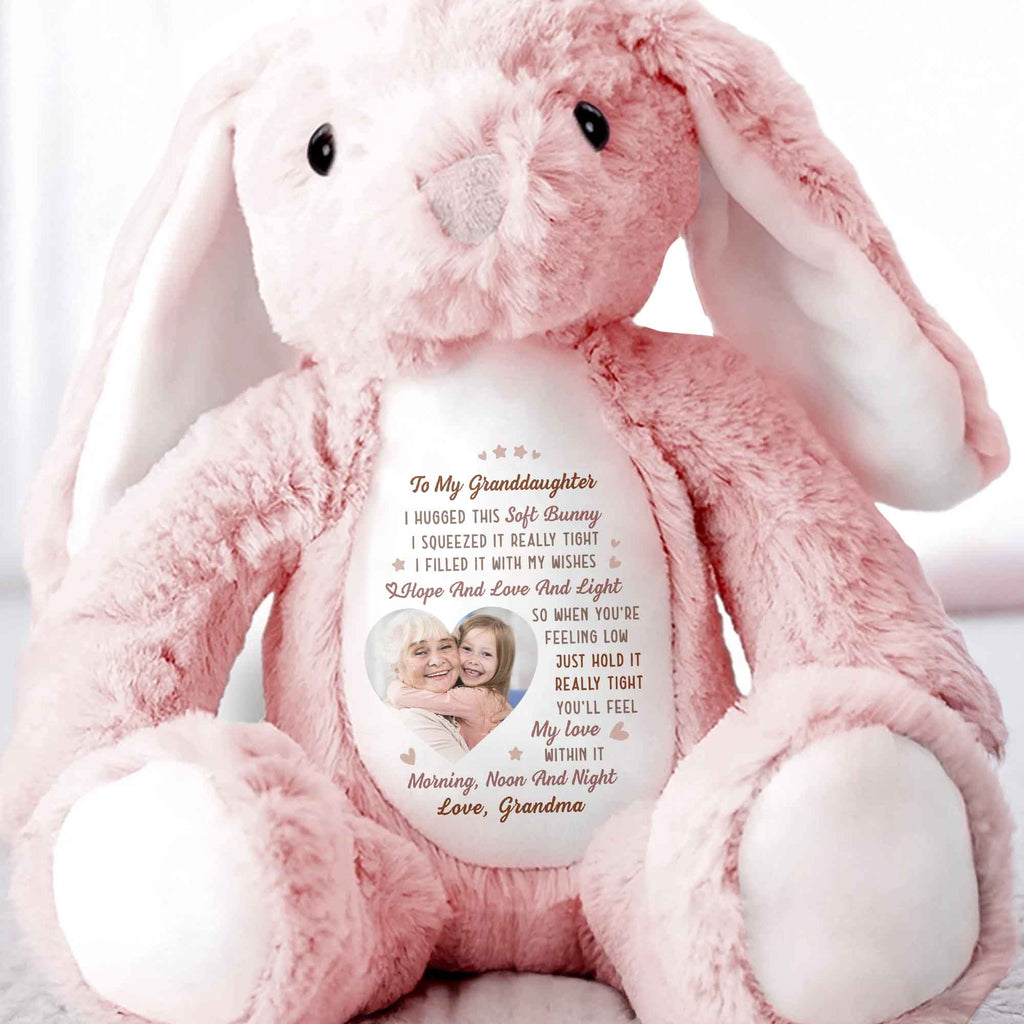 To My Granddaughter, Hope And Love And Light Soft Bunny