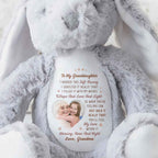 To My Granddaughter, Hope And Love And Light Soft Bunny