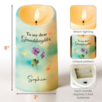 To My Dear Granddaughter, Flowers and Butterflies