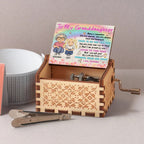 To My Granddaughter, Grandmother and Granddaughter Love - Custom Music Box With "You Are My Sunshine" Tune - GDT373_MZB