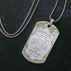 To My Granddaughter Flower And Butterfly Necklace