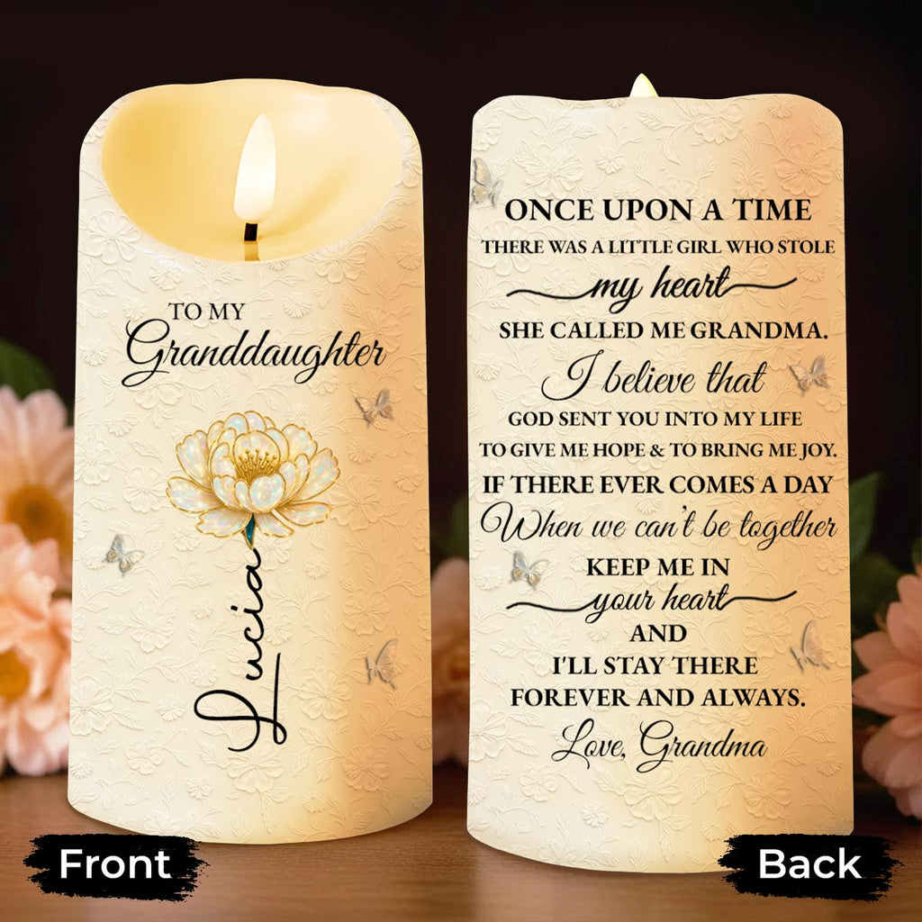 To My Granddaughter, Once Upon A Time, Flower And Butterfly