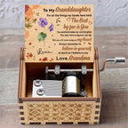 To My Granddaughter, Believe In Yourself, Flowers and Leaves Design
