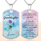 To My Granddaughter With Flowers And Butterflies