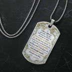 To My Granddaughter, Love And Dreams Necklace With Flower