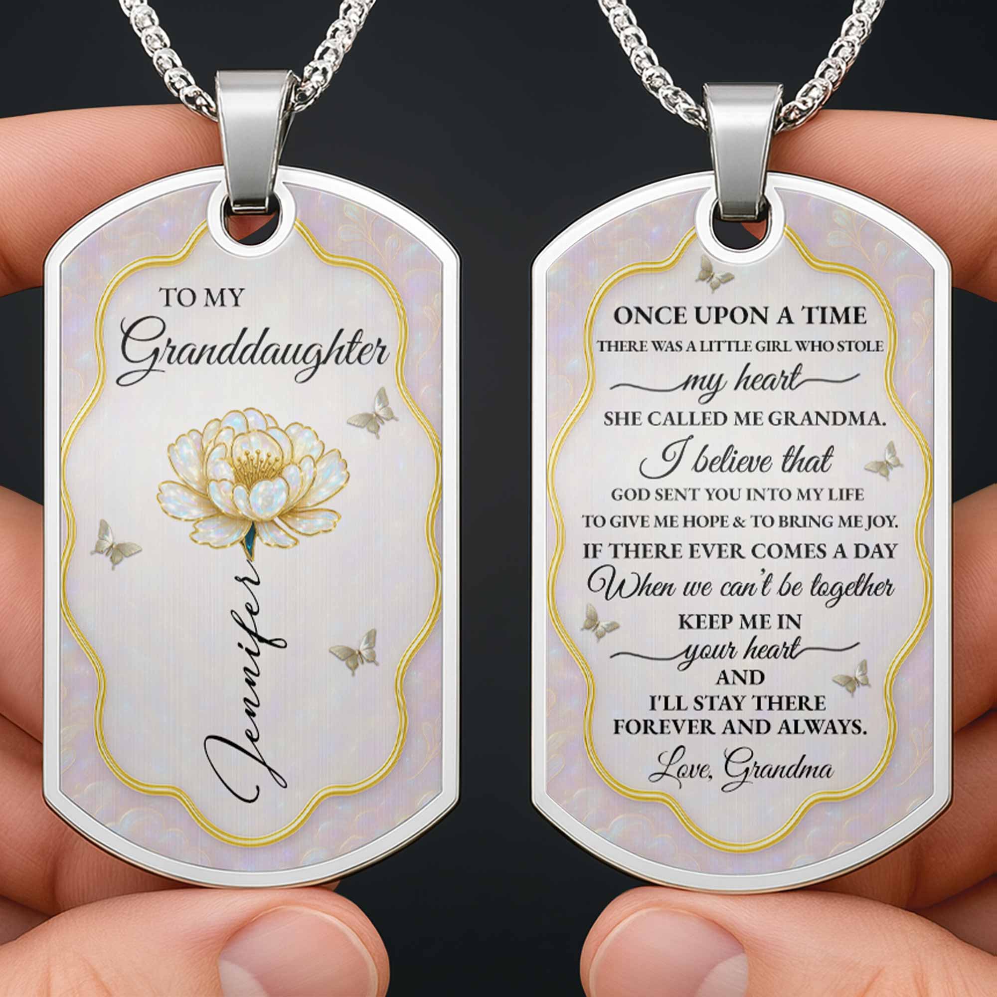 To My Granddaughter Forever My Little Girl Flower