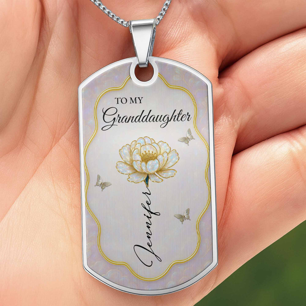 To My Granddaughter Forever My Little Girl Flower