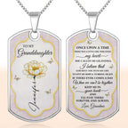 To My Granddaughter Forever My Little Girl Flower