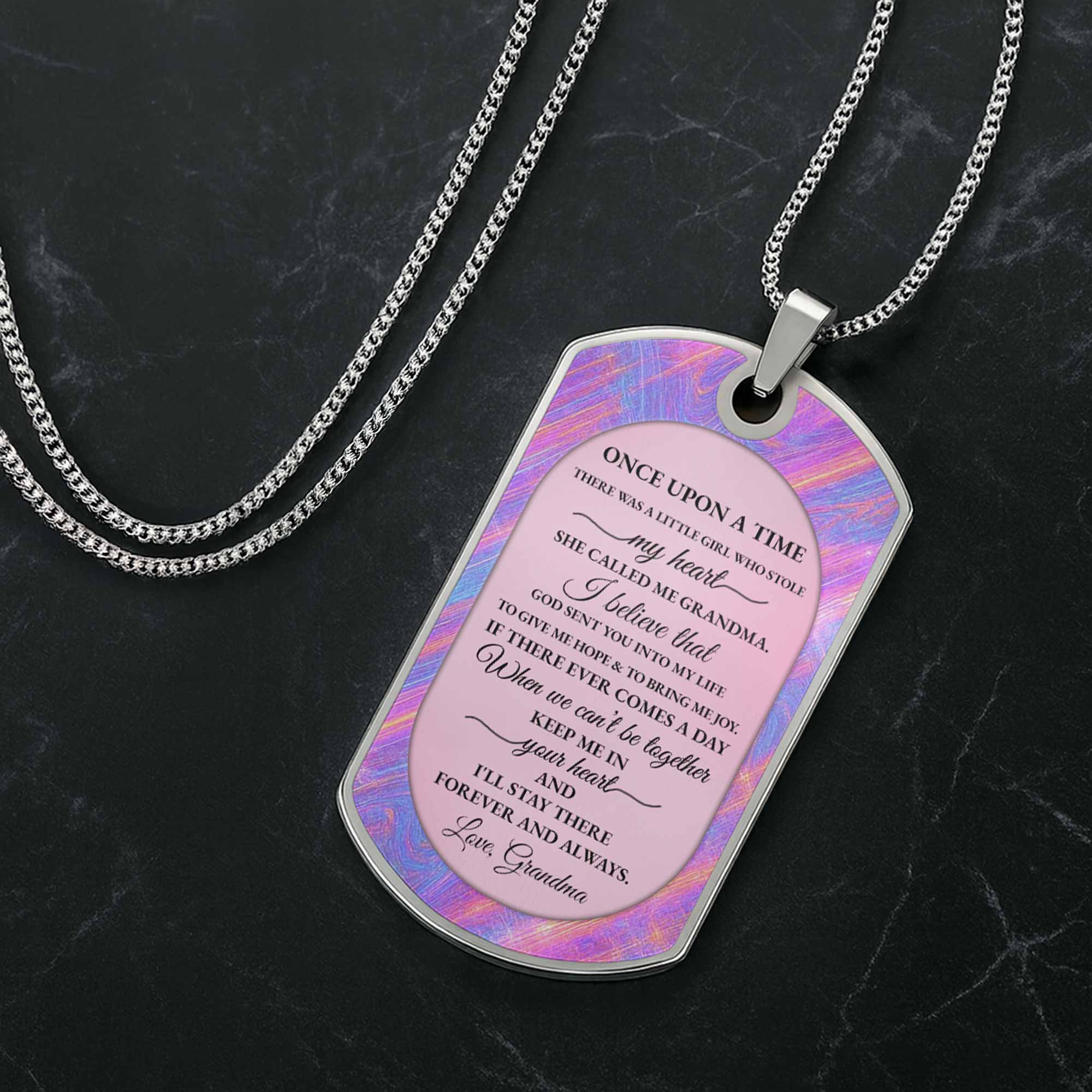 To My Granddaughter Butterfly Necklace