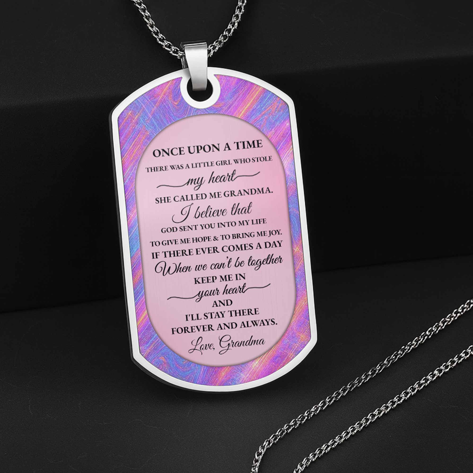 To My Granddaughter Butterfly Necklace