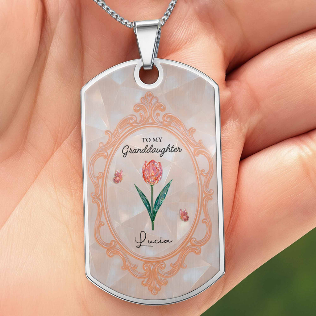To My Granddaughter Love You Forever Flowers