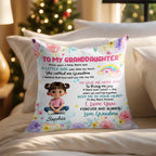 To My Granddaughter, Little Girl Who Stole My Heart - Personalized Custom Pillow, Insert Included - GDT413_PLW
