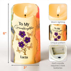 Always Remember You Are Braver, Butterflies And Flowers - Personalized Custom LED Candle - GDT418_LECA