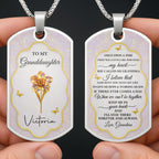 To My Granddaughter, Once Upon A Time, Flowers And Butterflies