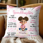 Piece Of My Heart Comfort Pillow With Girl And Hearts - Personalized Custom Pillow, Insert Included - GDT435_PLW