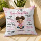 Piece Of My Heart Comfort Pillow With Girl And Hearts - Personalized Custom Pillow, Insert Included - GDT435_PLW
