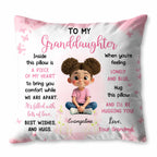Piece Of My Heart Comfort Pillow With Girl And Hearts - Personalized Custom Pillow, Insert Included - GDT435_PLW