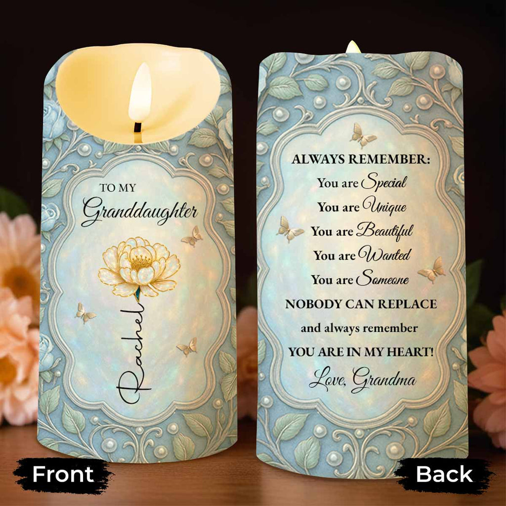To My Granddaughter, Always Remember, Beautiful Flower Design