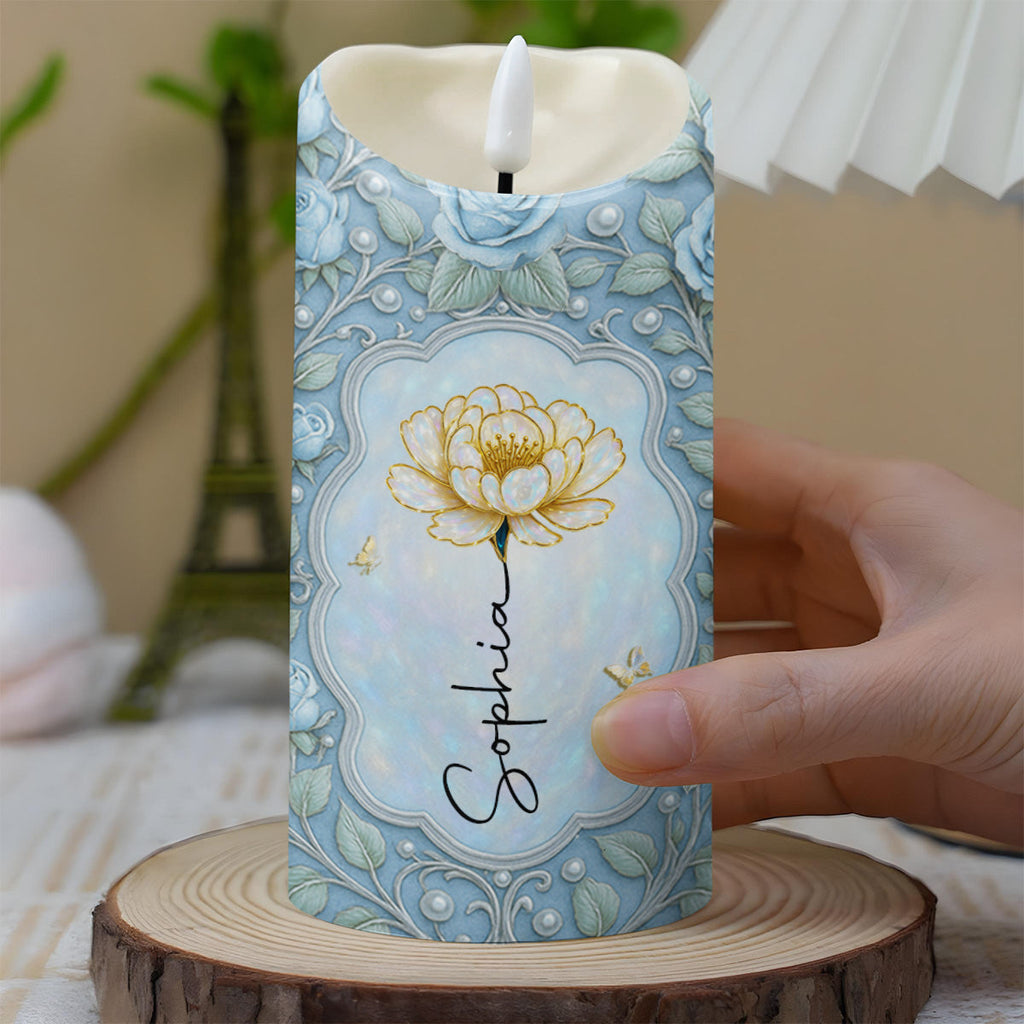 To My Granddaughter Stand Tall Even If You Fall Flower Design