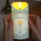 To My Granddaughter Flower And Butterflies Design