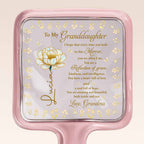 To My Granddaughter, Reflection Of Grace And Flowers