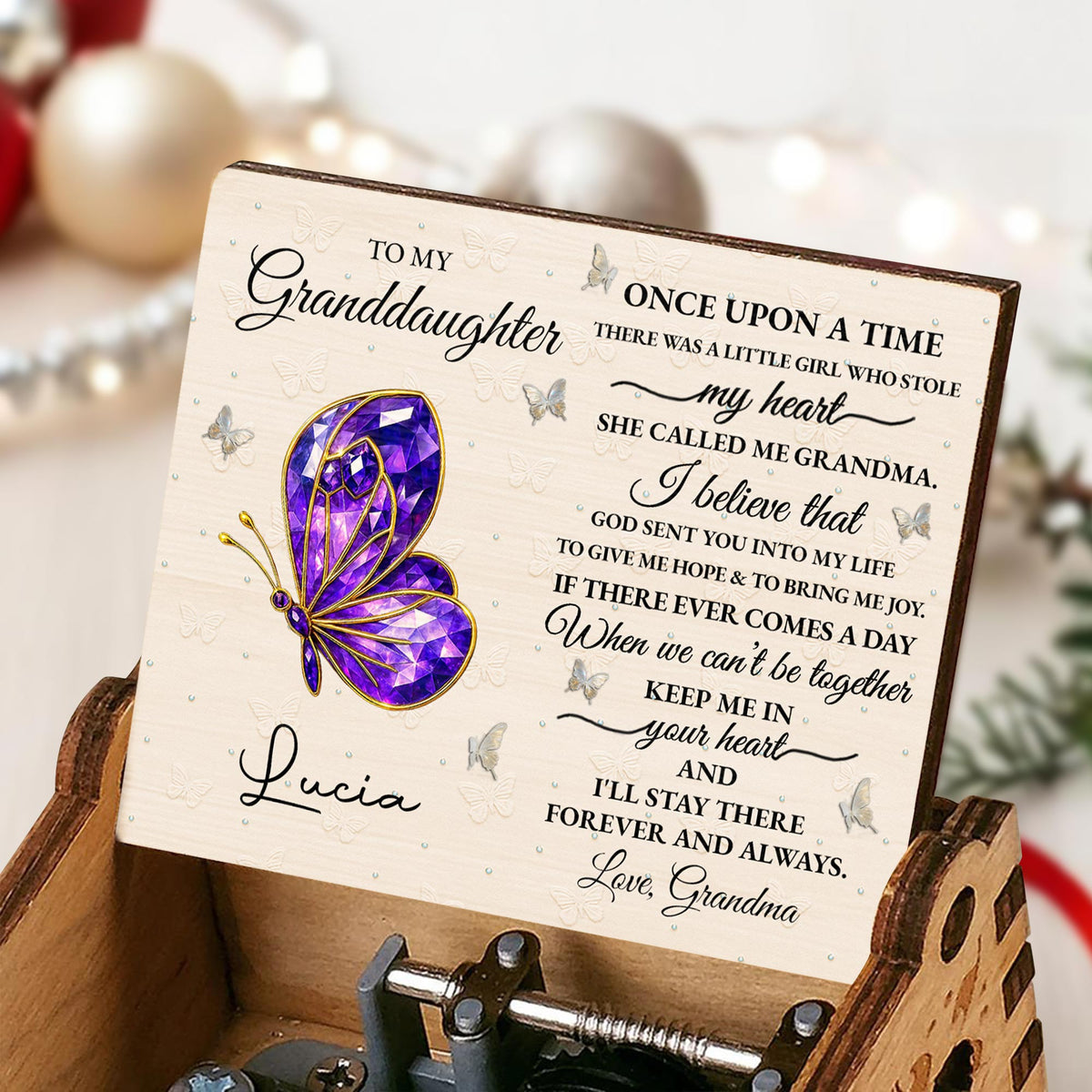 Once Upon A Time, Butterfly, Love From Grandma