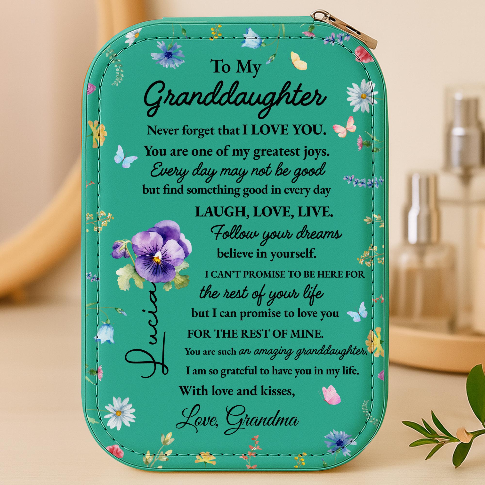 To My Granddaughter Love And Dreams Floral Design