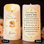 To My Granddaughter, Love From Grandma, Flowers And Butterflies