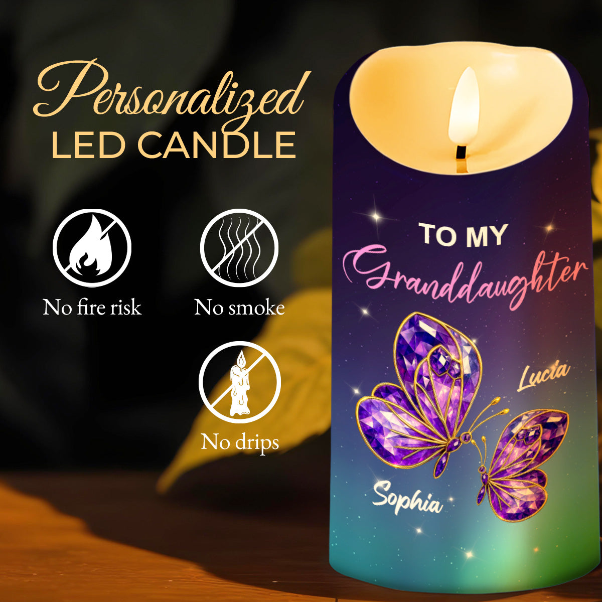 To My Granddaughter, Butterflies And Stars