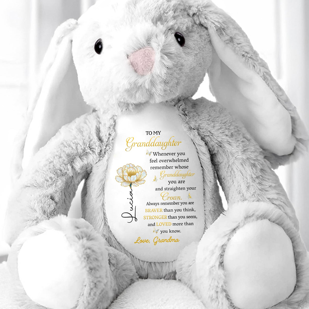 To My Granddaughter, Always Remember You Are Braver Flower